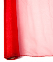 Изображение товара Органза красная перламутровая 360мм с каймой
